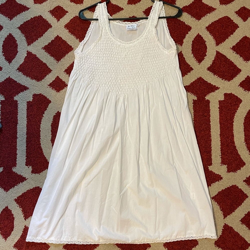 White cotton dress